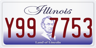 IL license plate Y997753