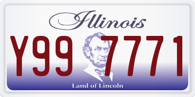 IL license plate Y997771