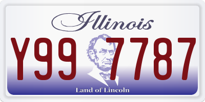 IL license plate Y997787