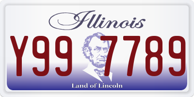 IL license plate Y997789