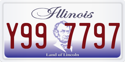 IL license plate Y997797