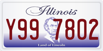 IL license plate Y997802