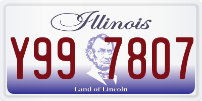 IL license plate Y997807