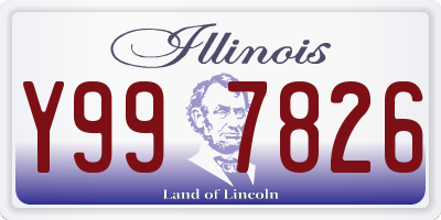 IL license plate Y997826