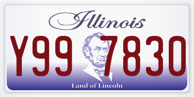 IL license plate Y997830