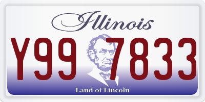 IL license plate Y997833