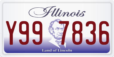 IL license plate Y997836