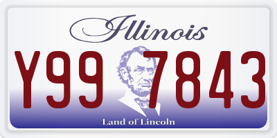 IL license plate Y997843