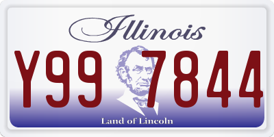 IL license plate Y997844