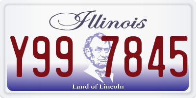 IL license plate Y997845