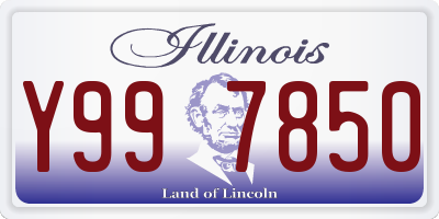 IL license plate Y997850