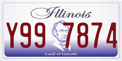 IL license plate Y997874