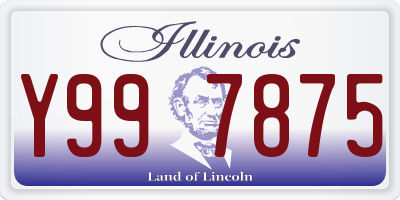 IL license plate Y997875