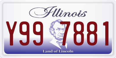 IL license plate Y997881