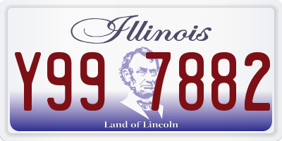IL license plate Y997882