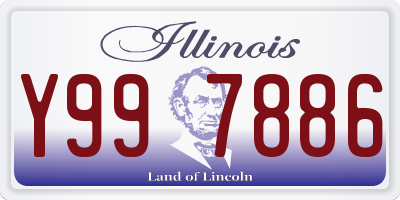IL license plate Y997886