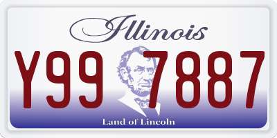 IL license plate Y997887