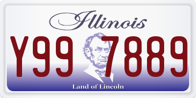 IL license plate Y997889