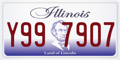 IL license plate Y997907