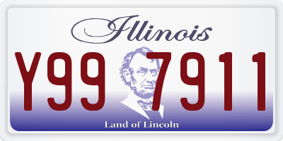 IL license plate Y997911