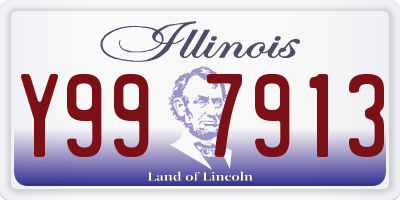 IL license plate Y997913
