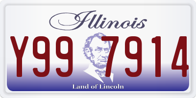 IL license plate Y997914
