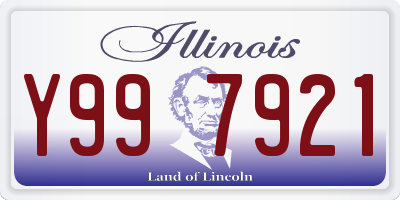 IL license plate Y997921