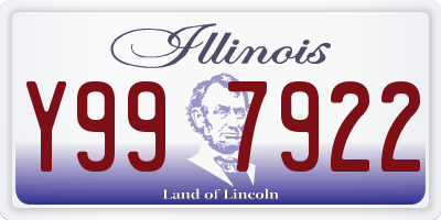 IL license plate Y997922