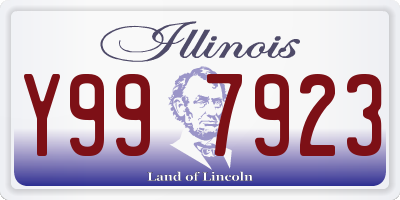 IL license plate Y997923