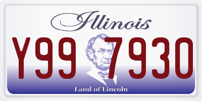 IL license plate Y997930