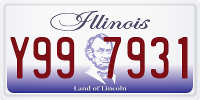 IL license plate Y997931