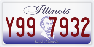 IL license plate Y997932
