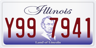 IL license plate Y997941