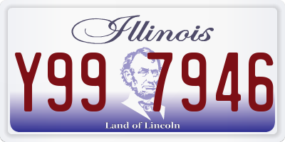 IL license plate Y997946