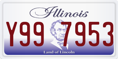 IL license plate Y997953