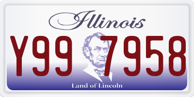 IL license plate Y997958