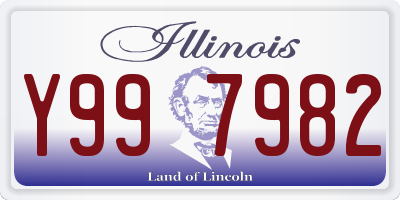IL license plate Y997982
