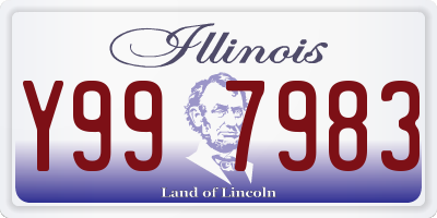IL license plate Y997983
