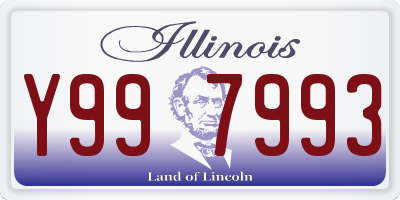 IL license plate Y997993