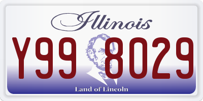 IL license plate Y998029