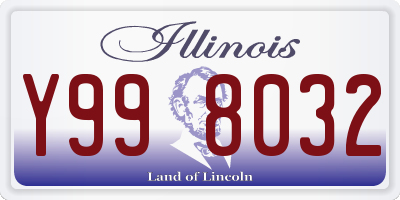 IL license plate Y998032