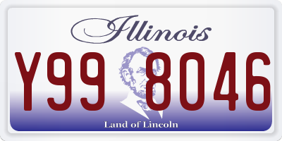 IL license plate Y998046