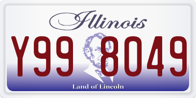 IL license plate Y998049