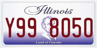 IL license plate Y998050