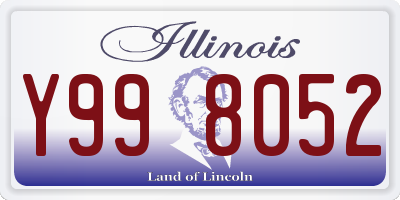IL license plate Y998052