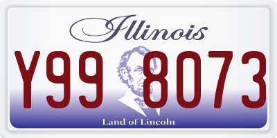 IL license plate Y998073