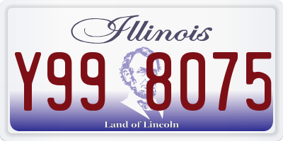 IL license plate Y998075