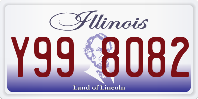 IL license plate Y998082