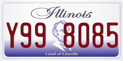 IL license plate Y998085