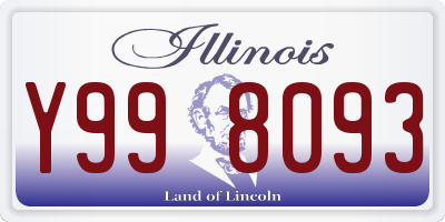 IL license plate Y998093